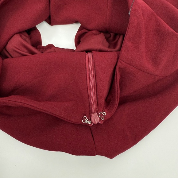 Lulus Skirt Women XS NEW Red Mini Parachute Puff Stretch High Waist Side Zipper - Picture 4 of 10